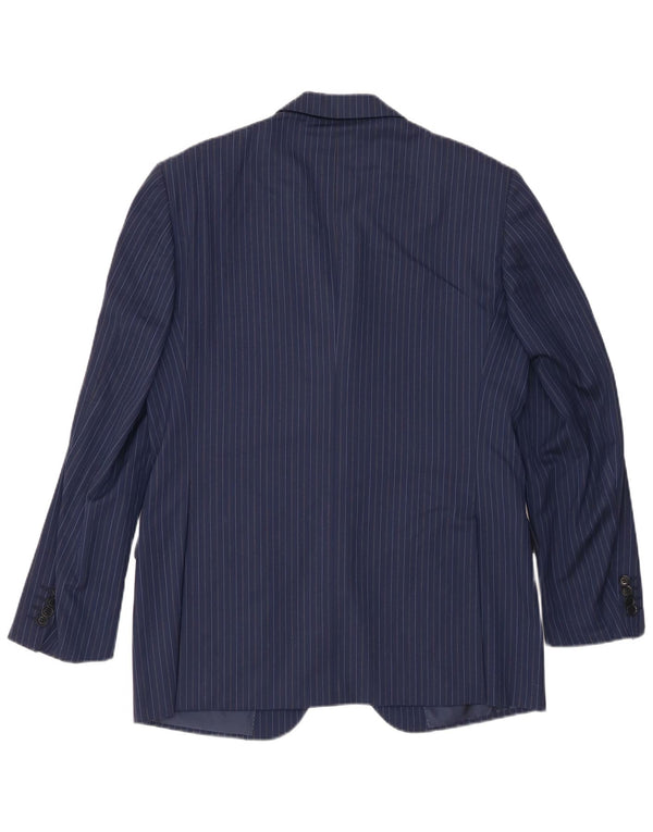 Pal Zileri Veste blazer à 3 boutons pour homme IT 50 à fines rayures bleu marine