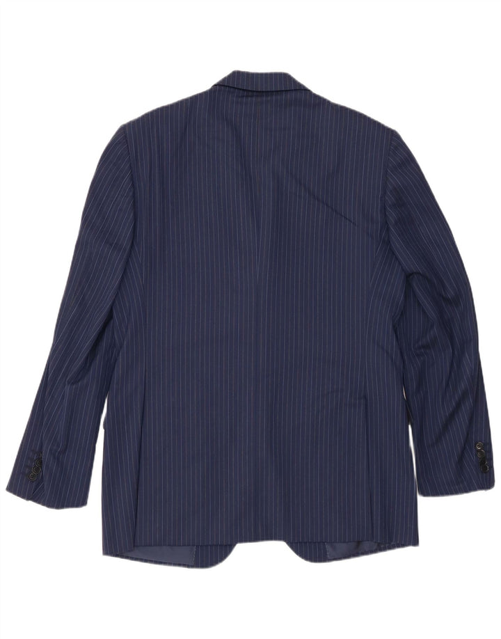 Pal Zileri Veste blazer à 3 boutons pour homme IT 50 à fines rayures bleu marine