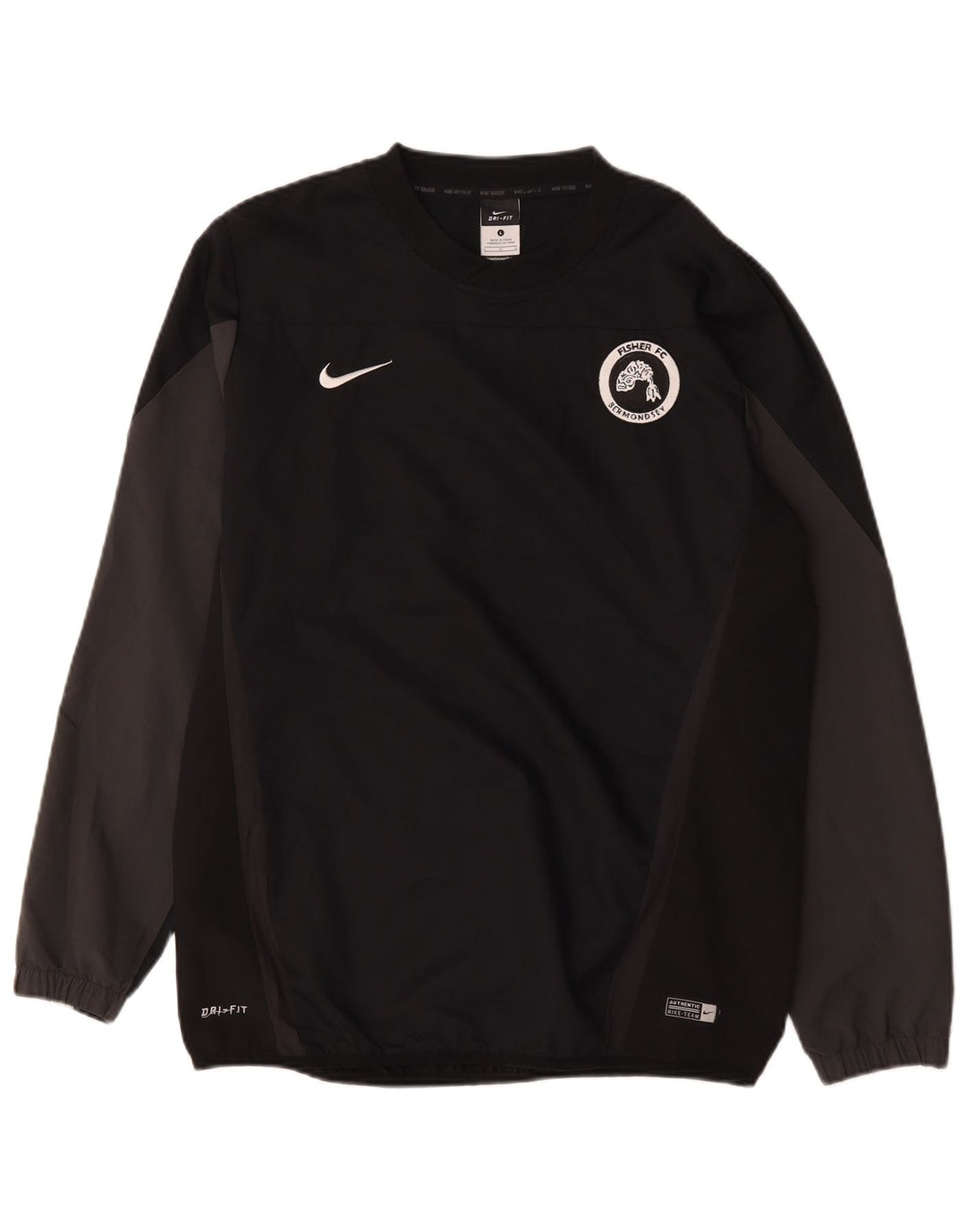 Nike Haut Dri Fit Graphic à manches longues pour homme en polyester color block Noir Taille L