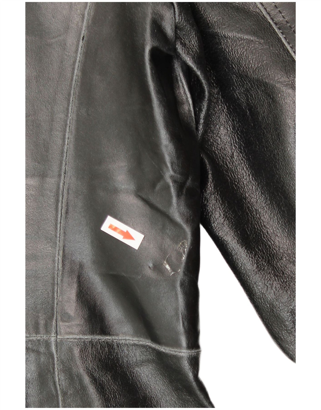 Davin Manteau en cuir pour homme UK 40 Grand cuir noir