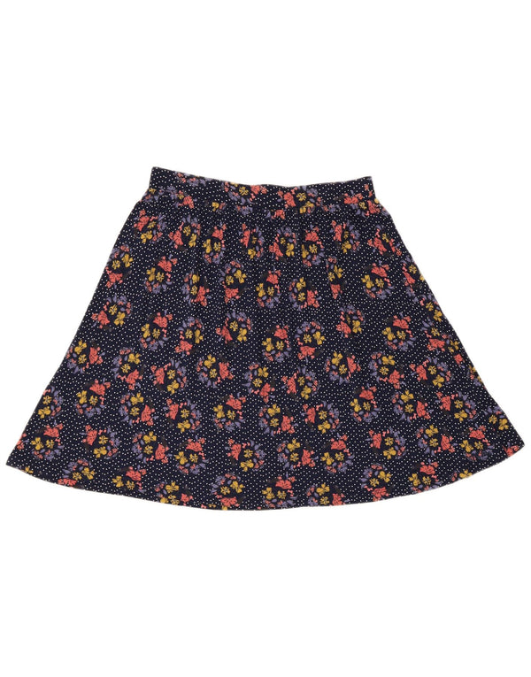 Fat Face Jupe trapèze pour femme UK 12 Medium W30 Viscose florale multicolore