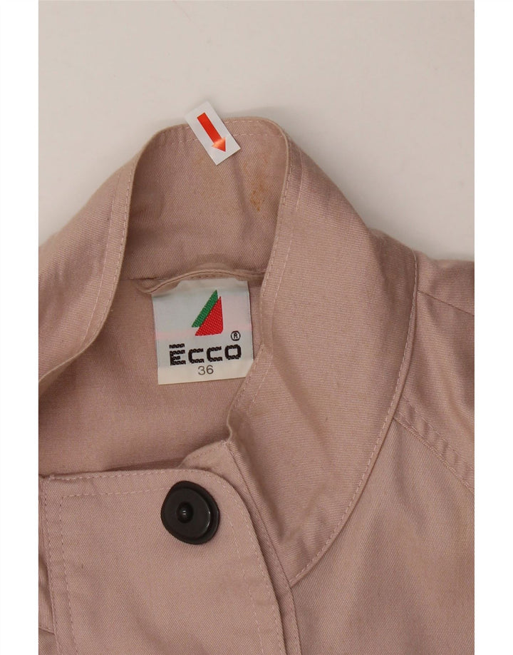 ECCO Womens Oversized Bomber Jacket EU 36 Small Purple Polyester