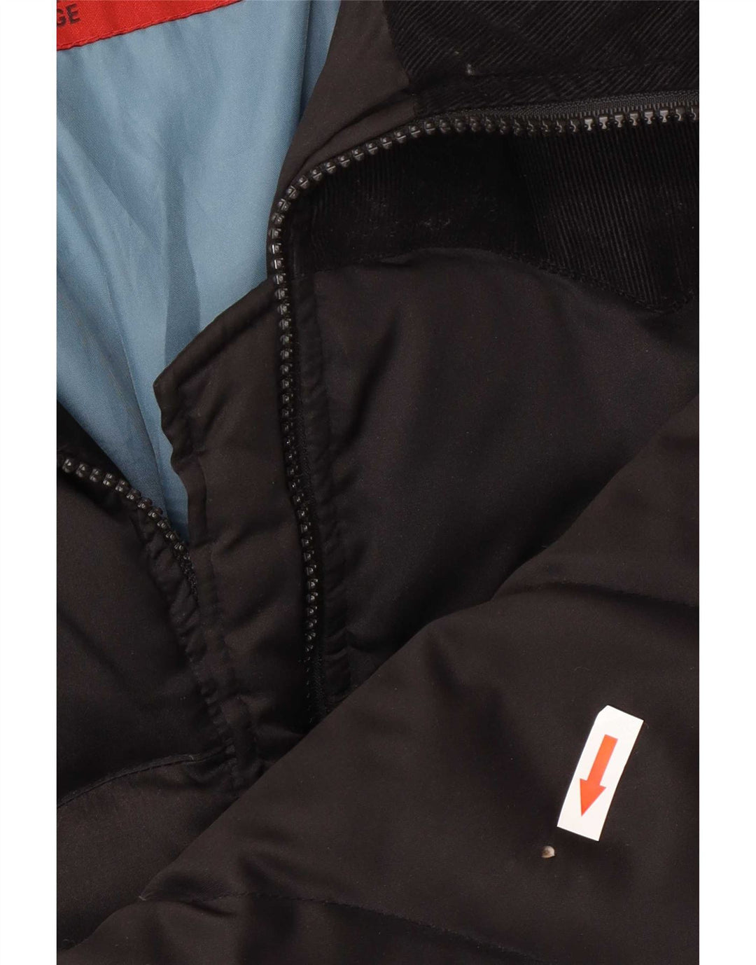 Levi's Veste Bomber Rembourrée Femme UK 16 Large Noir Polyester