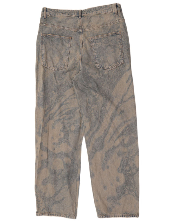Zara Jean droit pour homme EU 42 Large W32 L32 Bleu Tie Dye