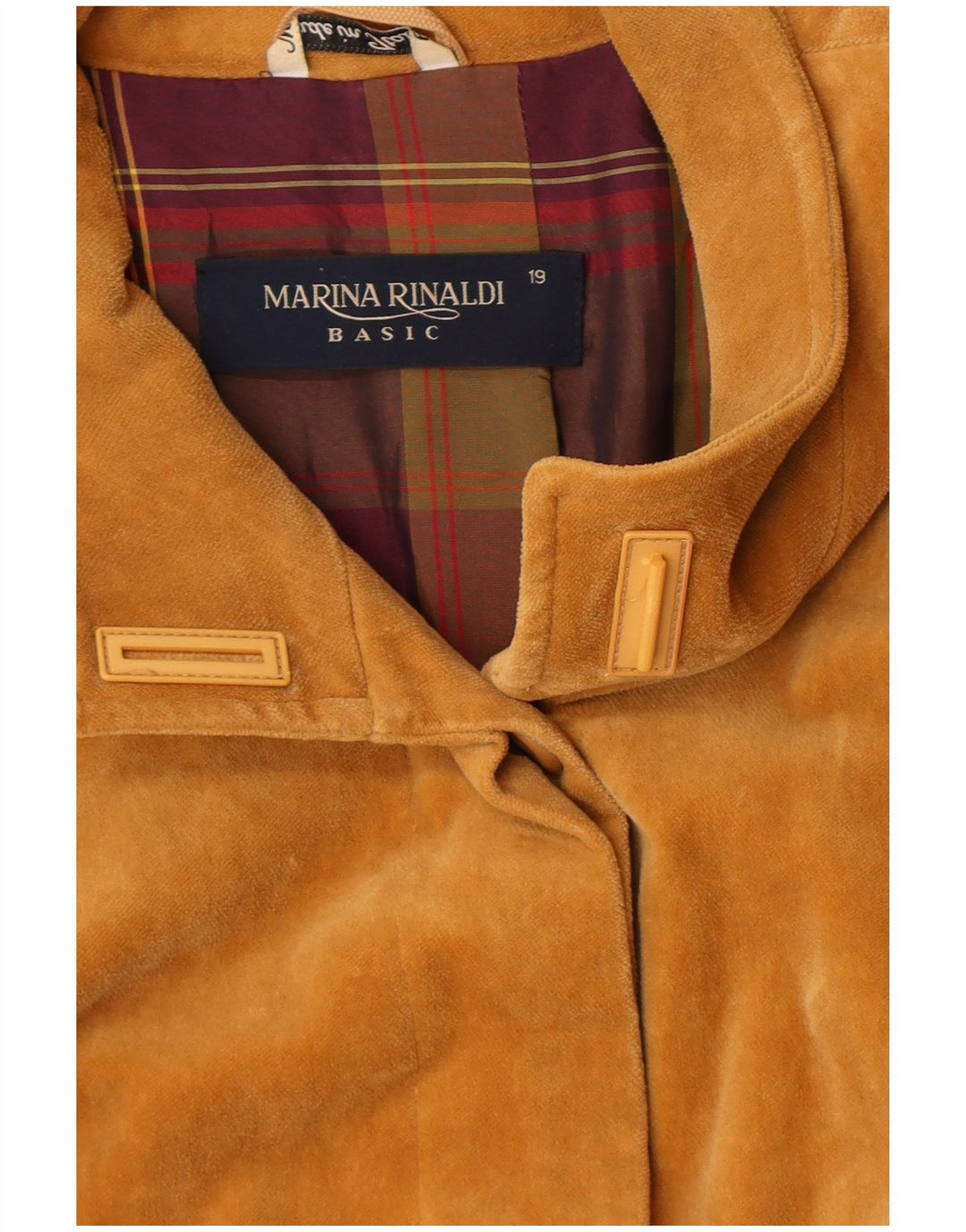 Marina Rinaldi Manteau en velours surdimensionné pour femme Taille 19 Petit Beige