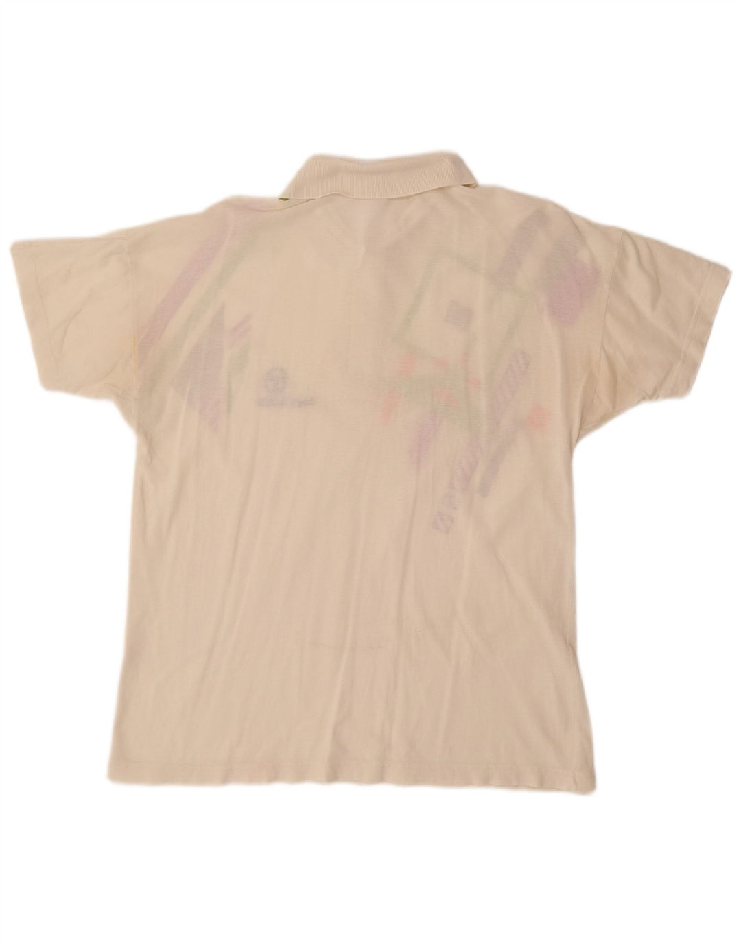 SERGIO TACCHINI Polo Homme EU 50 Coton Géométrique Blanc Cassé Moyen