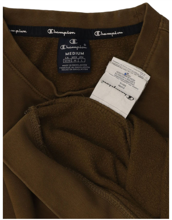 Champion Sweat-Shirt Homme Kaki Moyen Coton