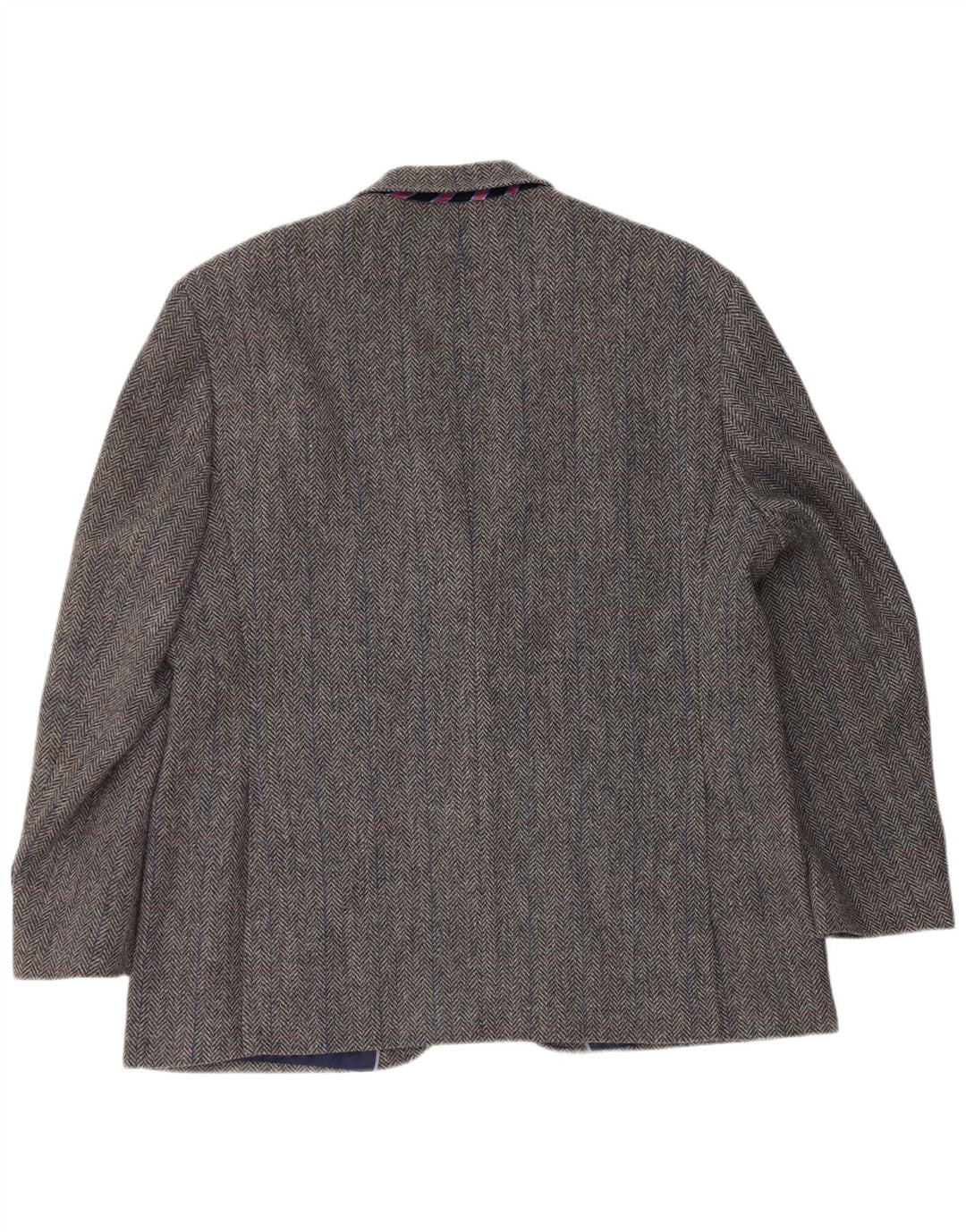 Marks & Spencer Veste blazer à 2 boutons pour homme UK 46 XL en laine à chevrons gris