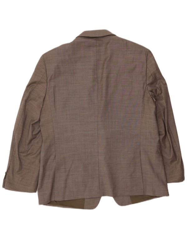 TOMMY HILFIGER Veste Blazer 2 Boutons Homme UK 46 3XL Gris Laine