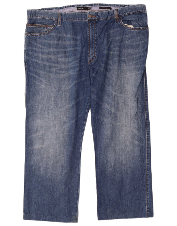 Marks & Spencer Jean droit Autograph homme W42 L27 bleu coton