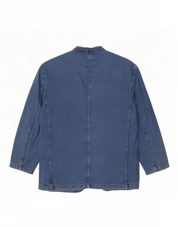 Ontario Veste blazer en jean à 2 boutons pour homme UK 42 XL Bleu coton