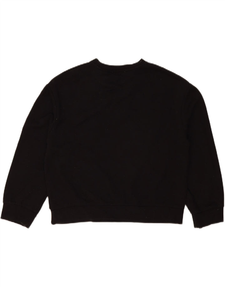 Zara Sweat-shirt surdimensionné pour femme UK 10 Petit Noir