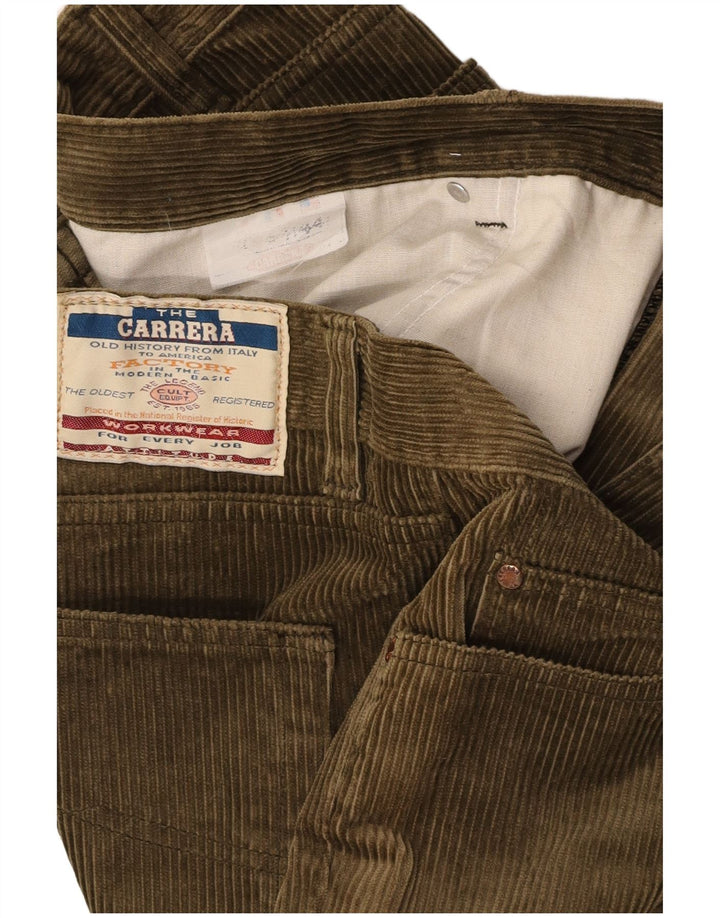 CARRERA Pantalon Droit en Velours Côtelé Homme W44 L30 Vert