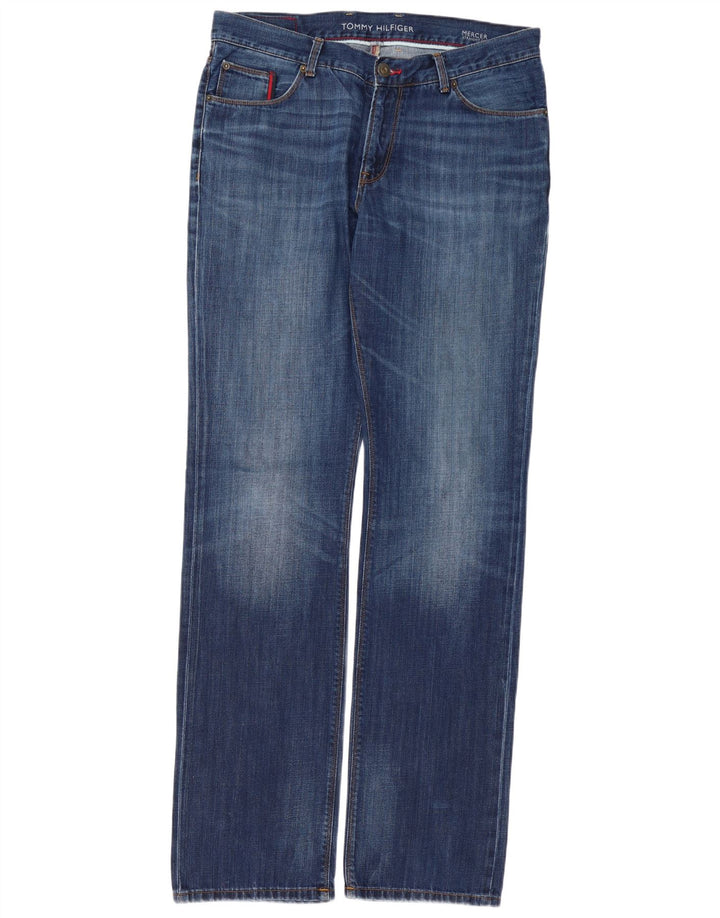 TOMMY HILFIGER Jean Droit Mercer Homme W36 L36 Bleu Coton