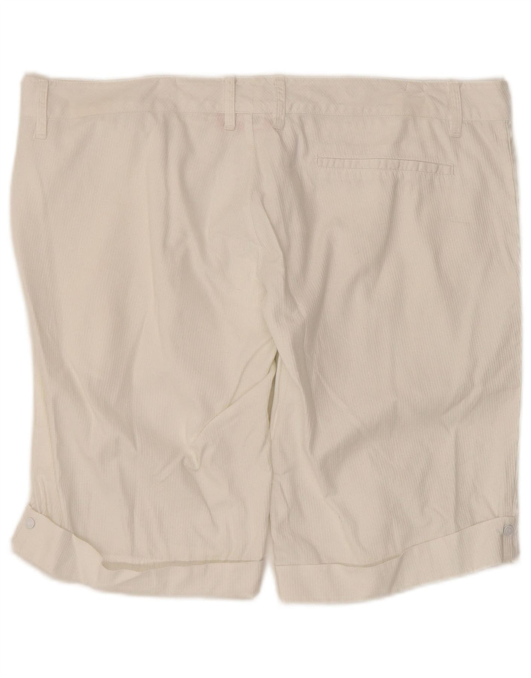 Puma Short décontracté pour femme UK 14 Large W36 Blanc rayé
