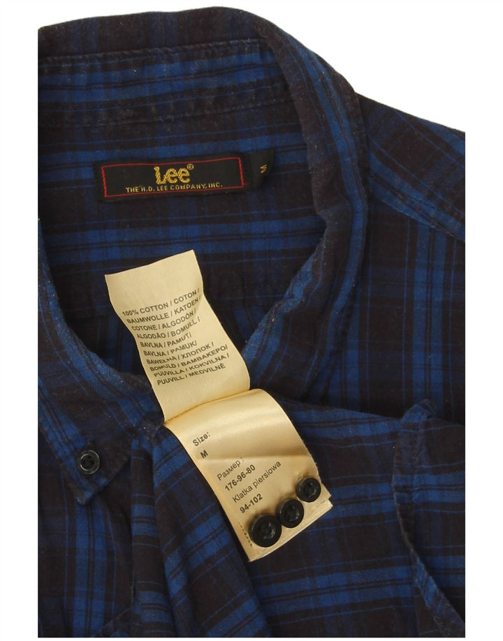 Lee Chemise Flanelle Homme Bleu Marine Moyen Carreaux Coton