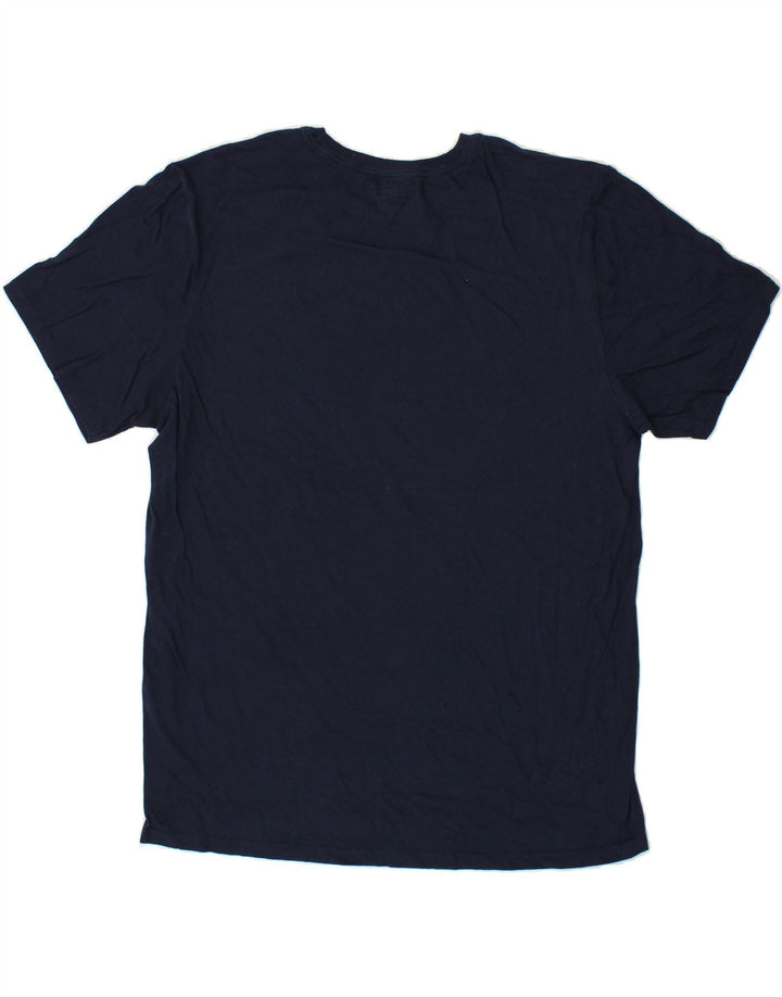 HURLEY Mens T-Shirt Top XL Navy Blue Cotton Vintage Hurley and Second-Hand Hurley from Messina Hembry 