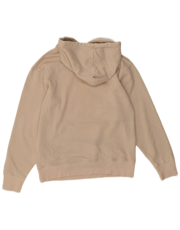 Zara Pull à capuche surdimensionné pour femme UK 10 Petit Beige