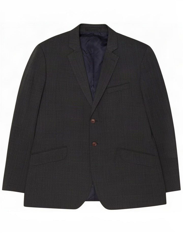 Crew Clothing Veste blazer à 2 boutons pour homme UK 44 2XL Gris Polyester