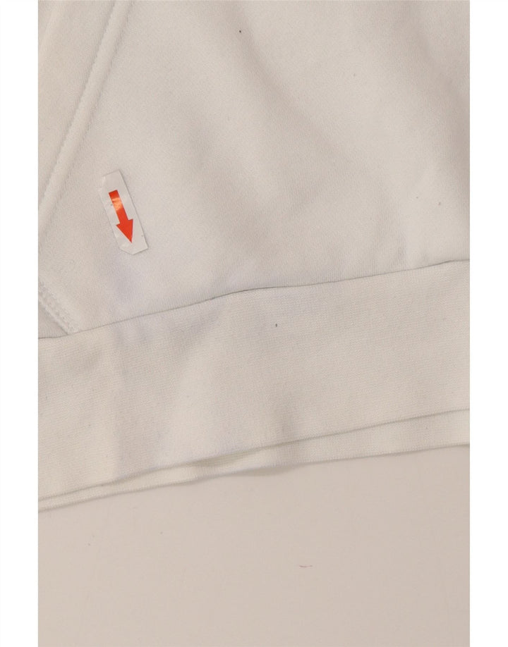 Adidas Pull à capuche pour homme Petit coton blanc