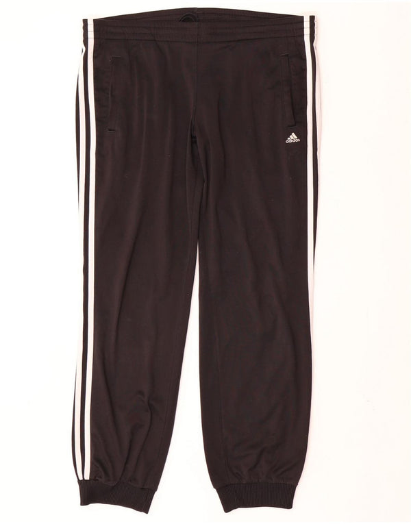 ADIDAS Pantalon de survêtement pour femme Joggers UK 12/14 Medium Noir Polyester