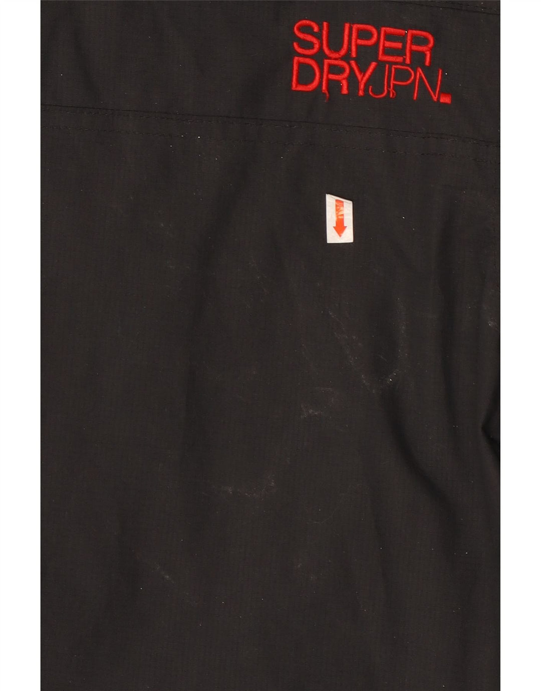 SUPERDRY Veste coupe-vent femme UK 18 XL Nylon noir