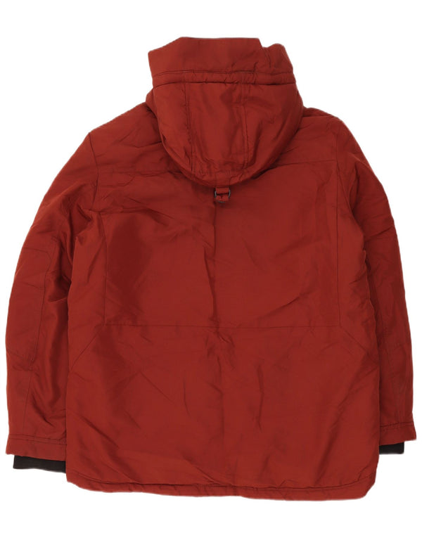 Marks & Spencer Parka rembourrée à capuche pour homme UK 40 Large Bordeaux Hiver