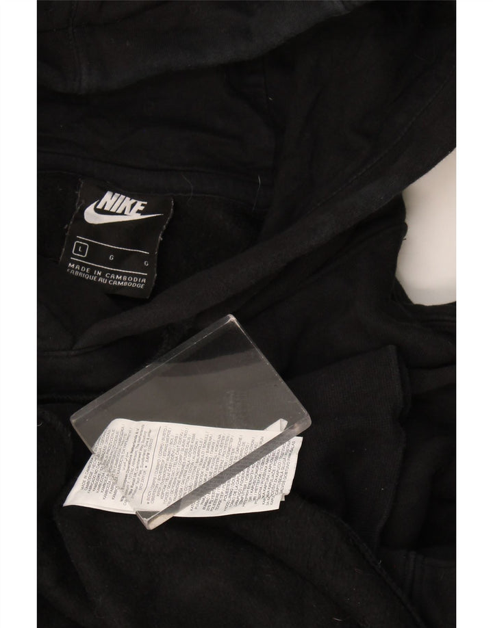 Nike Pull à capuche pour homme en coton noir Taille L