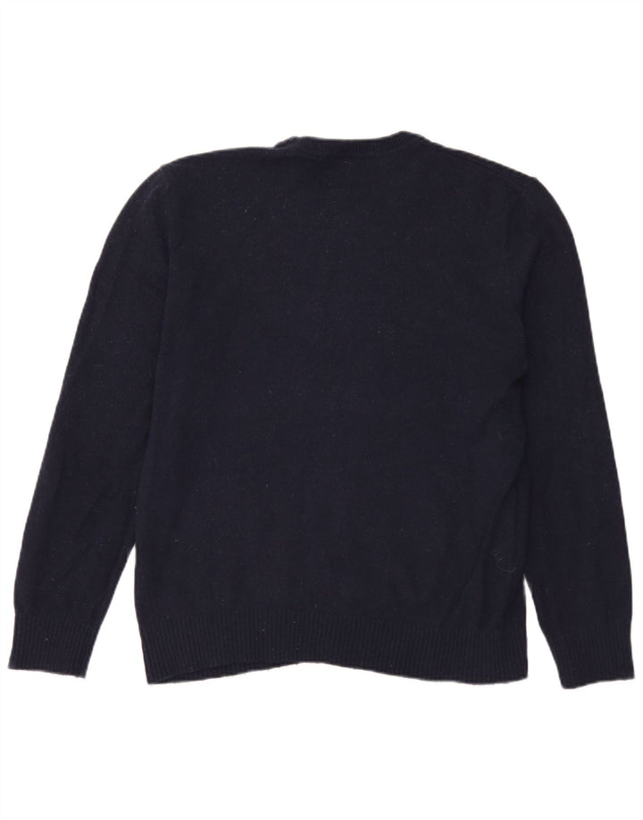Gap Pull à col rond pour homme en laine mérinos bleu marine