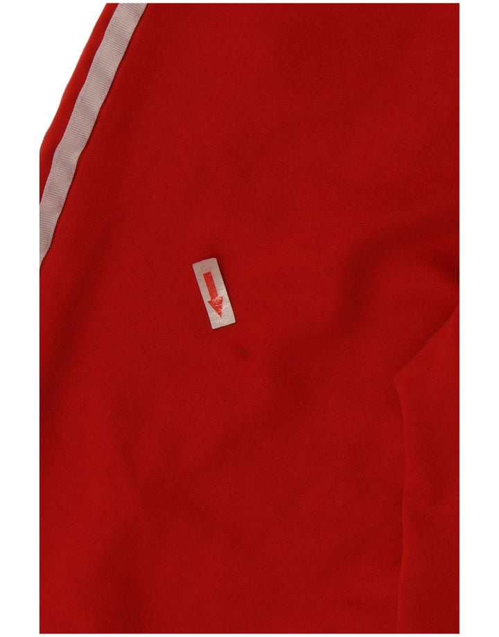 Adidas Pantalon de survêtement pour femme UK 8 Small Rouge Coton