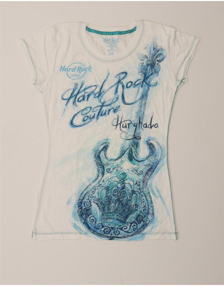 HARD ROCK CAFE T-shirt graphique Hurghada pour fille 7-8 ans Blanc moyen
