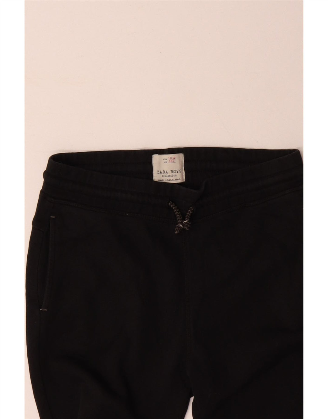ZARA Pantalon de survêtement pour garçon 11-12 ans Noir Colourblock Coton