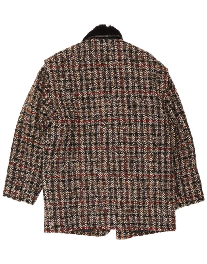 Breco's Veste blazer croisée pour homme IT 48 à carreaux multicolores moyens