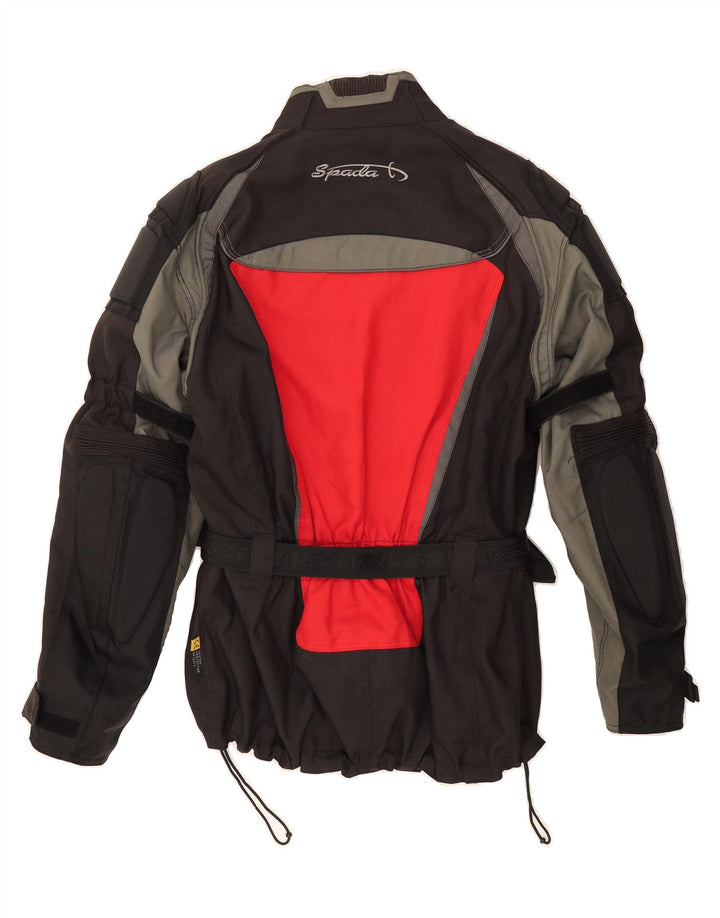 SPADA Mens Racer Jacket UK 40 Large Black Colourblock Polyamide Vintage Spada and Second-Hand Spada from Messina Hembry 