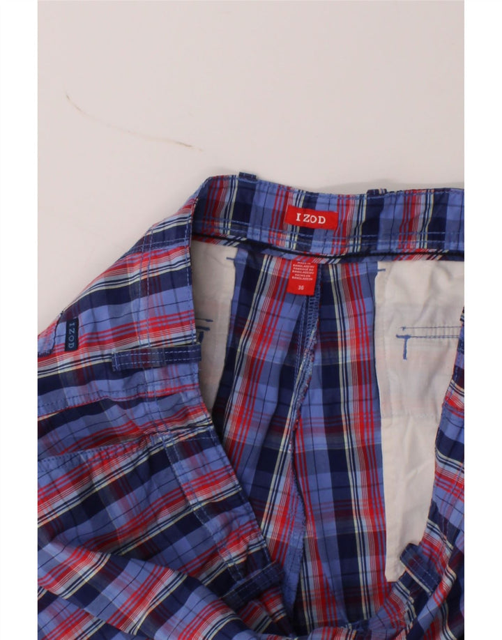 IZOD Mens Chino Shorts W36 Large Multicoloured Check Cotton Vintage Izod and Second-Hand Izod from Messina Hembry 