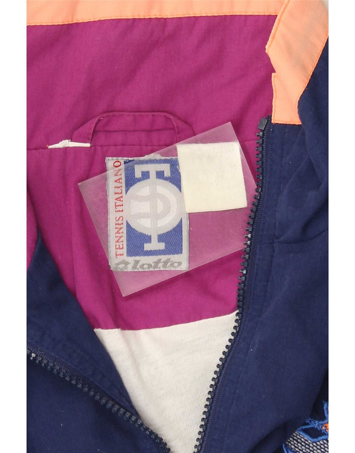 Lotto Veste de Survêtement Graphique pour Homme Large Bleu Marine Colorblock