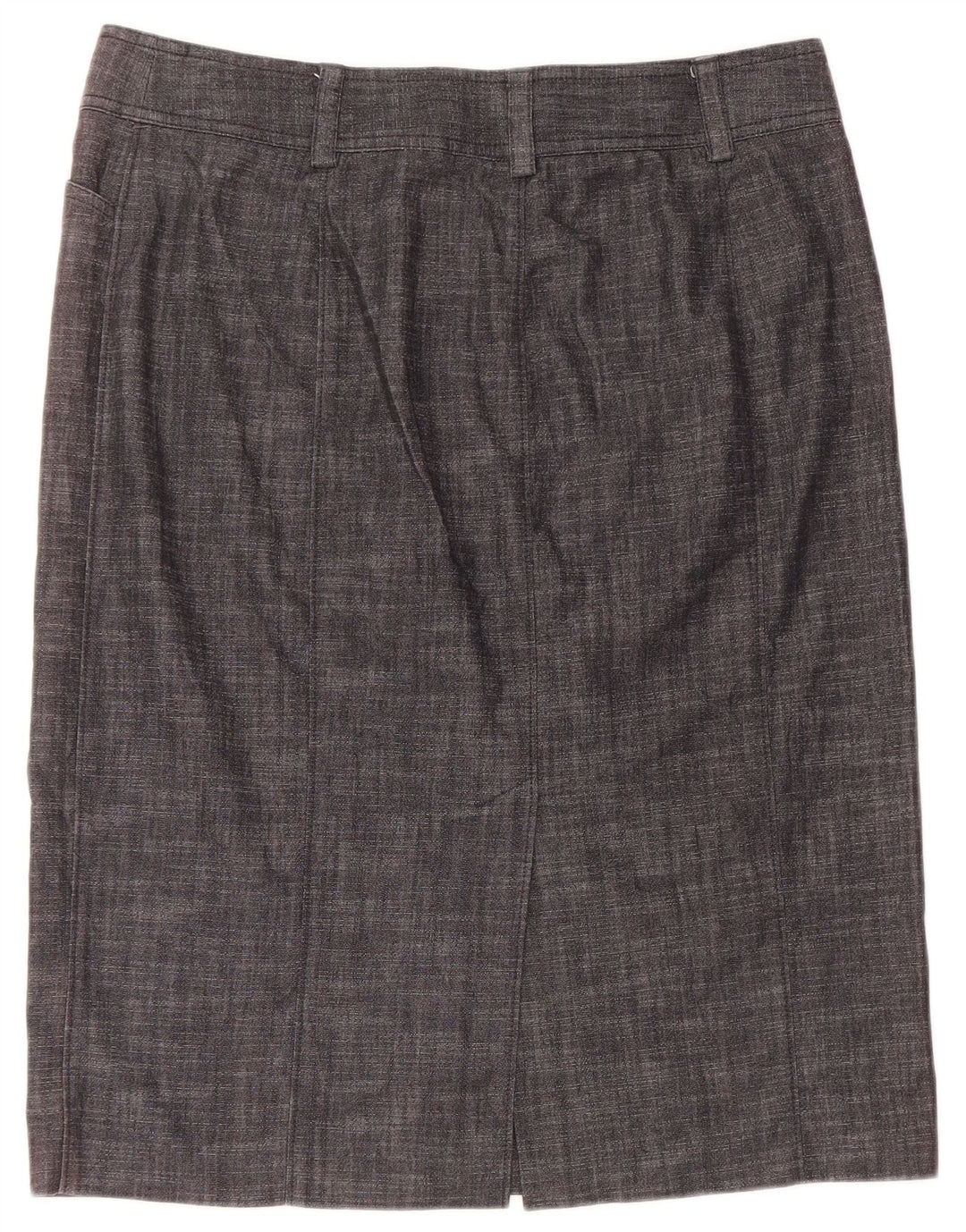 J. CREW Jupe droite femme US 12 Large W32 Coton gris