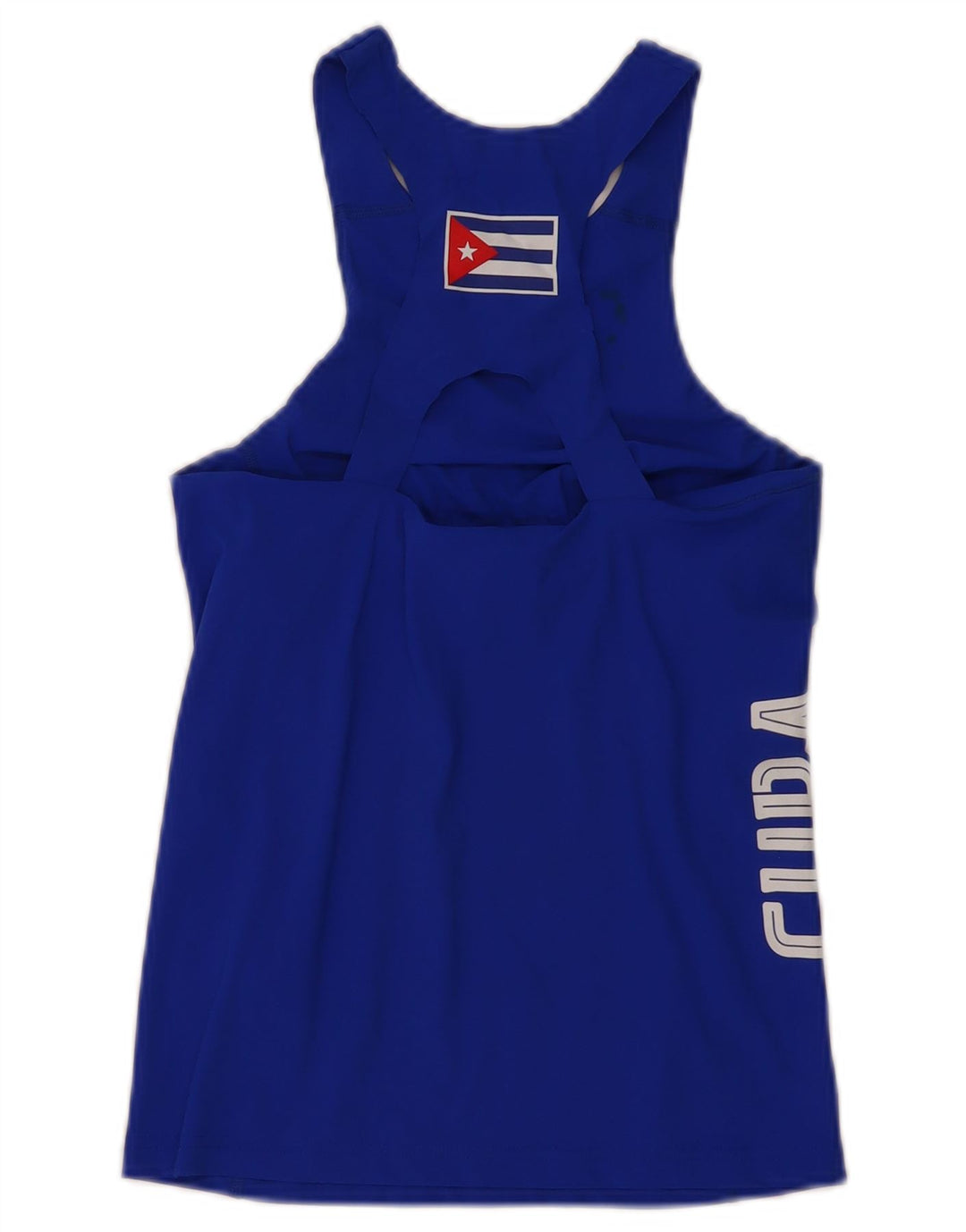 PUMA Débardeur Cuba Graphic pour femme UK 8 Small Bleu Polyamide