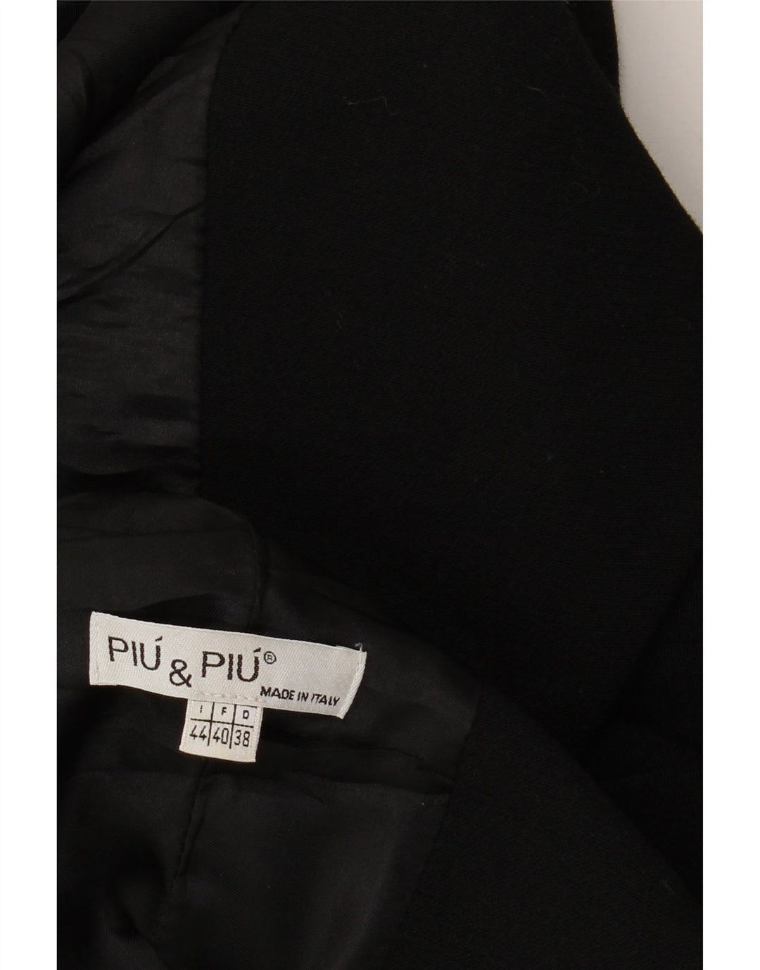 PIU & PIU Pardessus Femme IT 44 Noir Moyen