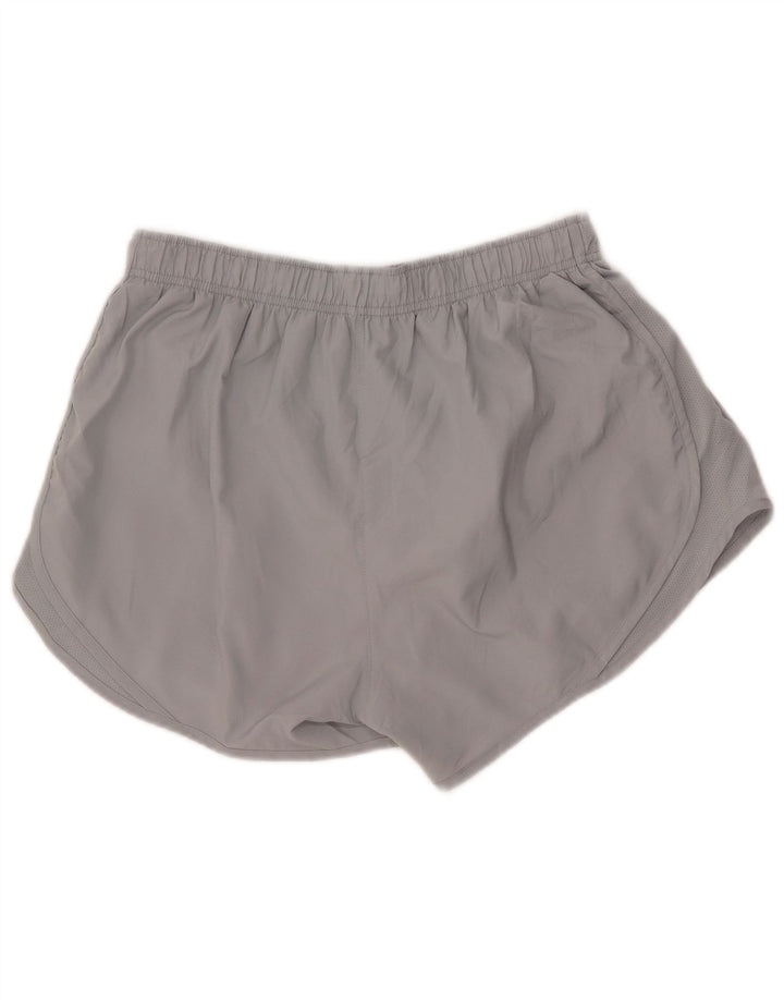 NIKE Short de sport Dri Fit pour femme UK 14 Large Gris