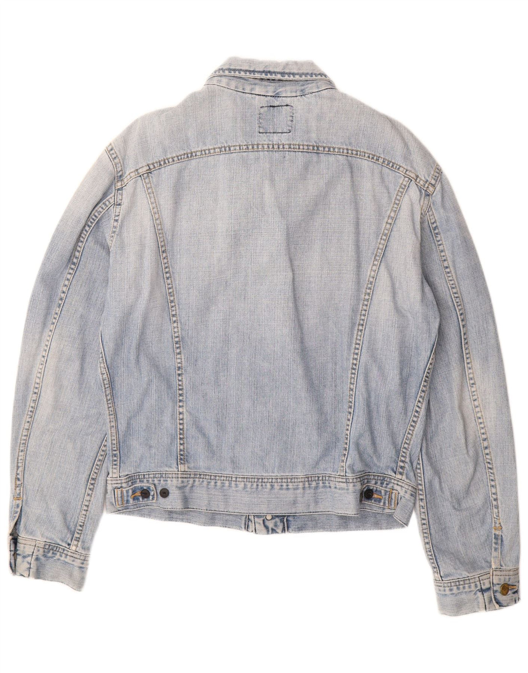 LEE Veste en jean pour femme UK 16 Large Bleu Coton