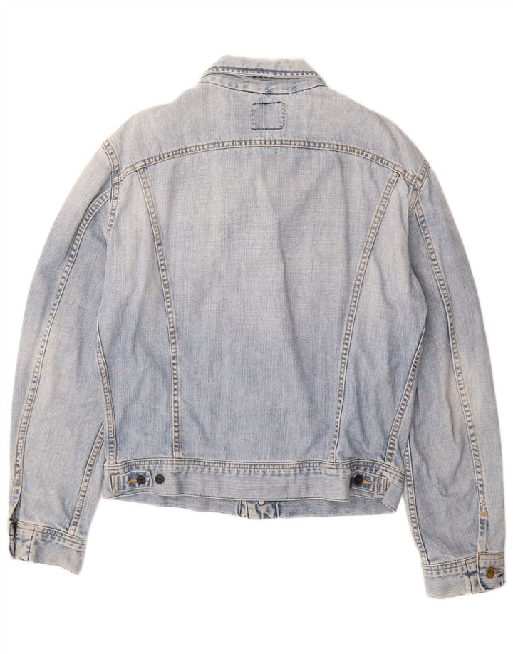 LEE Veste en jean pour femme UK 16 Large Bleu Coton