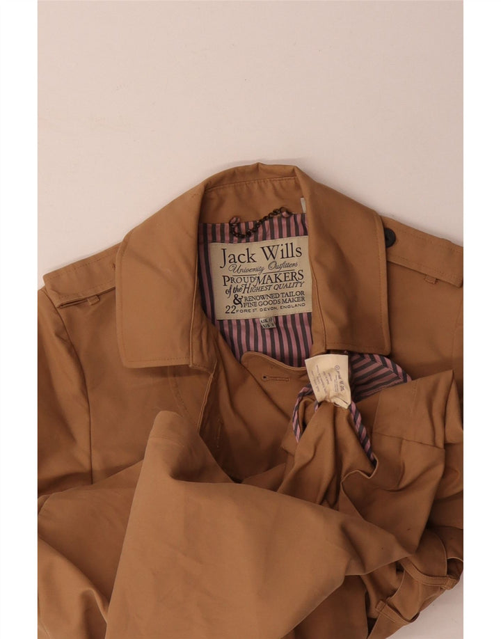 JACK WILLS Trench Femme UK 10 Petit Coton Beige