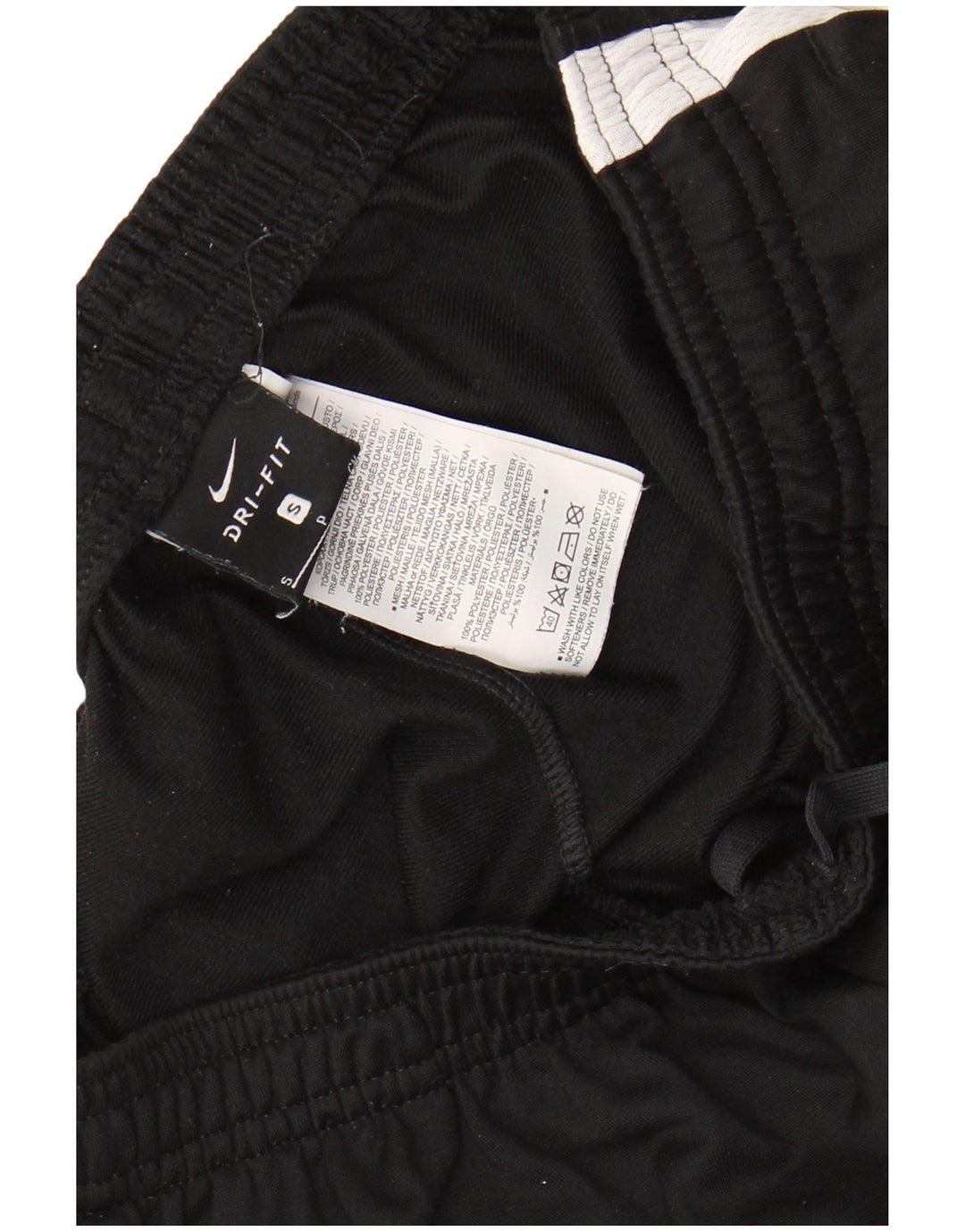 NIKE Pantalon de survêtement Dri Fit pour hommes, petit, noir, polyester color block