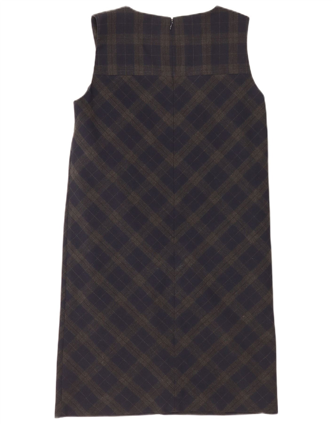 Next Robe droite sans manches pour femme UK 10 Petit carreaux verts