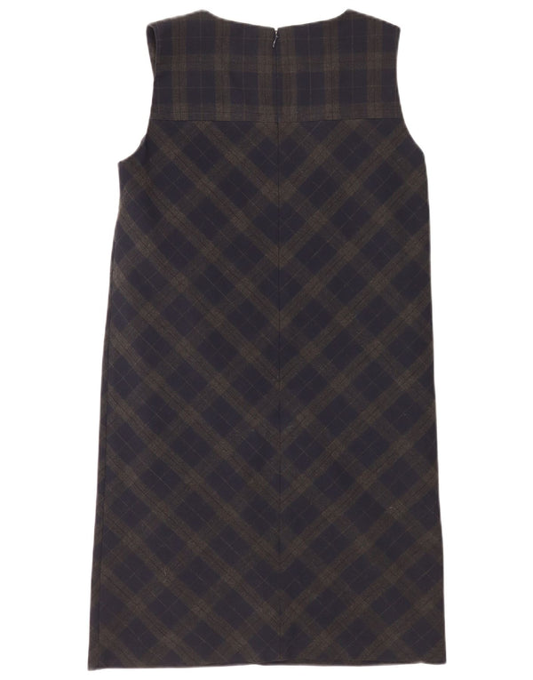 Next Robe droite sans manches pour femme UK 10 Petit carreaux verts