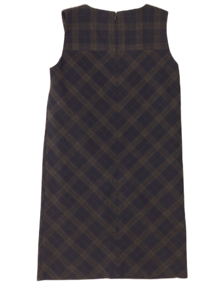 Next Robe droite sans manches pour femme UK 10 Petit carreaux verts