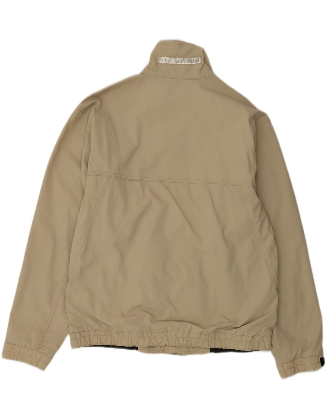 SLAM Mens Windbreaker Jacket UK 38 Medium Beige Nylon Vintage Slam and Second-Hand Slam from Messina Hembry 