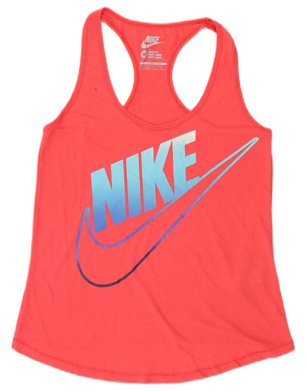 Nike Womens Loose Fit Graphic Débardeur UK 12 Rose Moyen Polyester