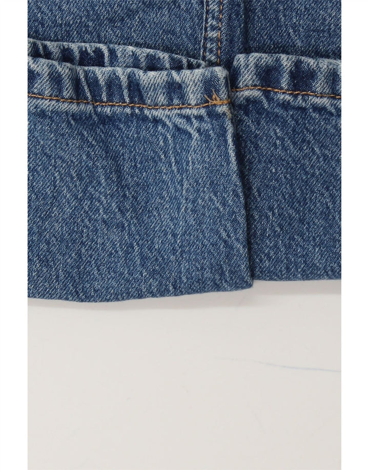 ZARA Jean fuselé taille haute pour femme EU 38 Small W28 L28 Bleu